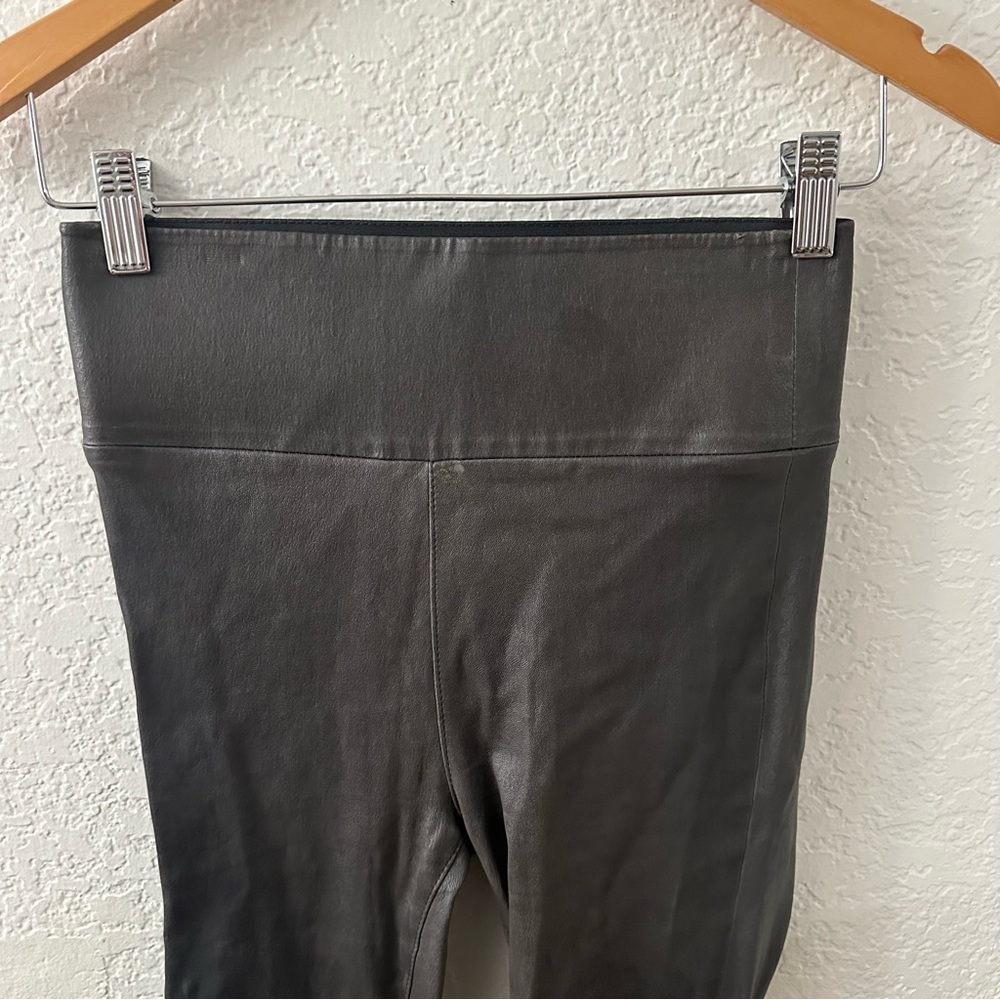 SPRWMN LEATHER CROP FLARE Pants size xs - Picture 4 of 9